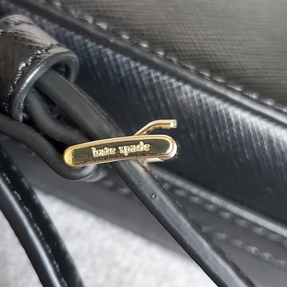 kate spade New York Mila Double Zip Leather Crossbody Bag, Black - Picture 11 of 16